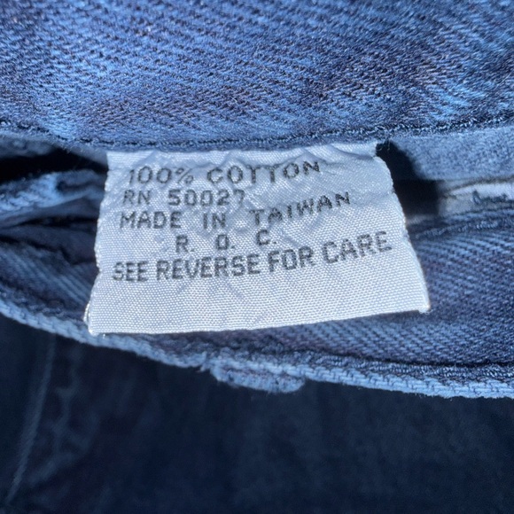 Vintage Bill Blass 1980s 100% Denim Blue Jeans - Picture 6 of 6